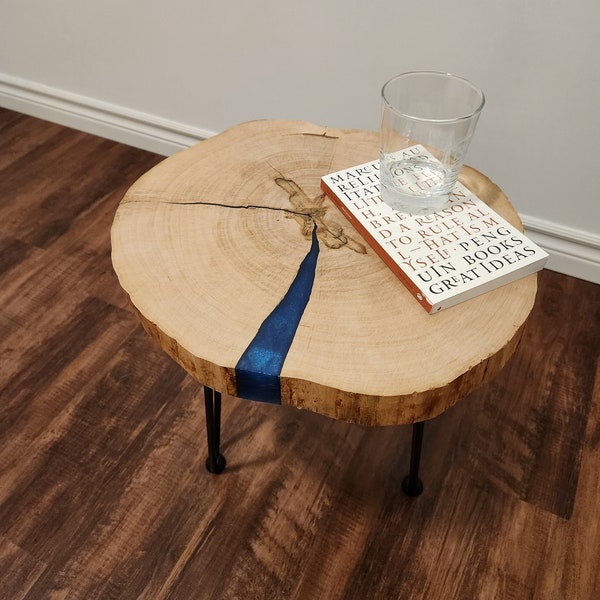 Live Edge Side Table Etsy