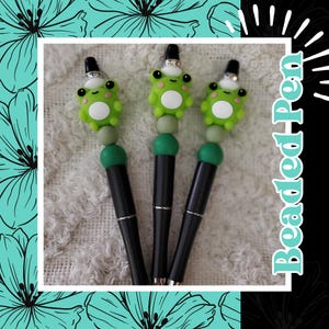 Frog Beadable Pen | Stationary | Teachers | Gift Ideas | Nurses
