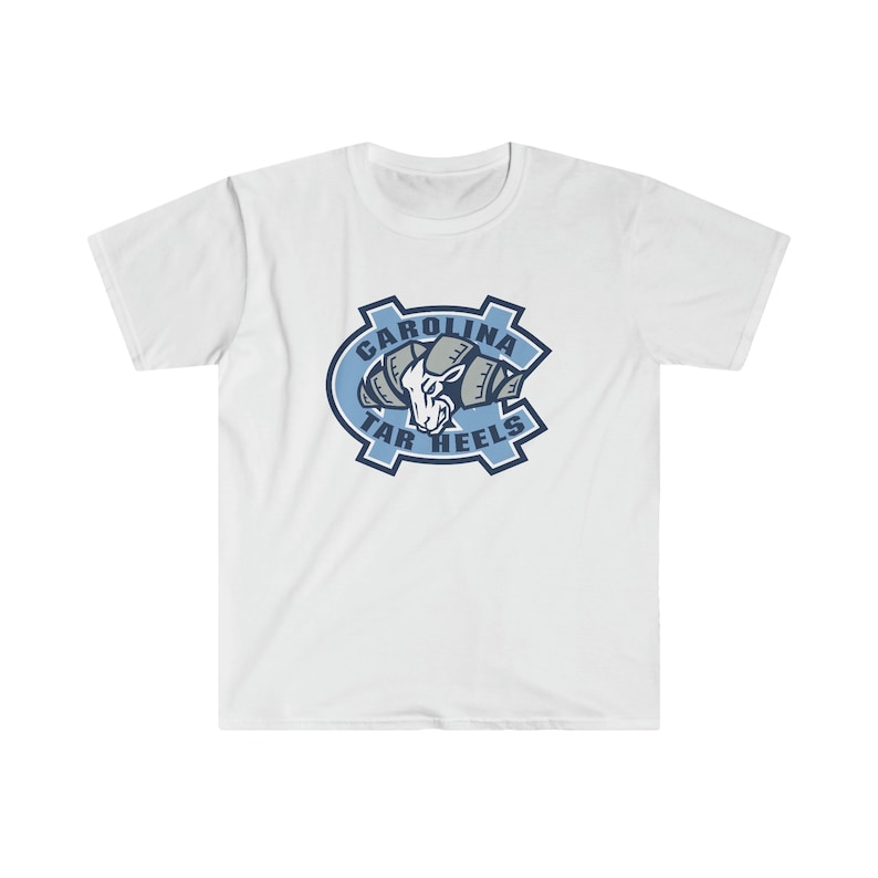University of North Carolina T-Shirt, UNC Shirt, Tar Heels T-Shirt, UNC, UNC basketball, Unisex Softstyle T-Shirt image 1