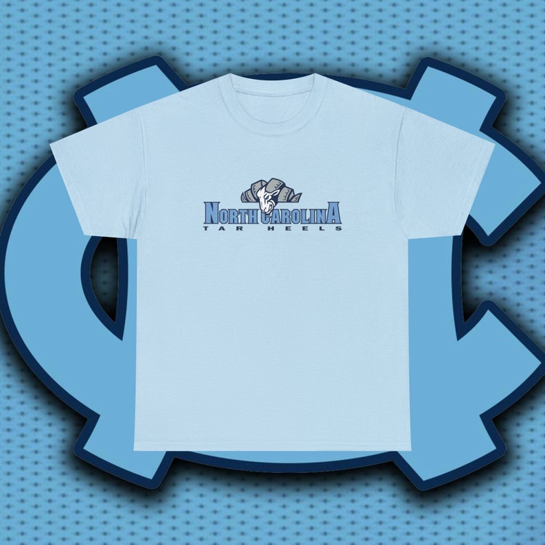University of North Carolina T-Shirt, UNC Shirt, Tar Heels T-Shirt, UNC, UNC basketball, unc Shirt for man and women,Unisex Heavy Cotton Tee image 8