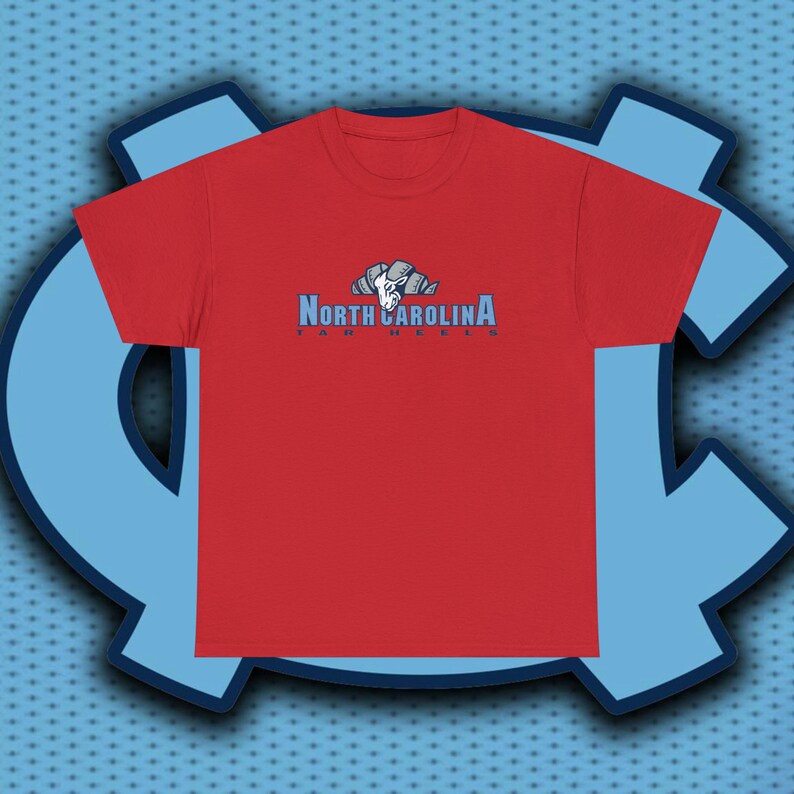 University of North Carolina T-Shirt, UNC Shirt, Tar Heels T-Shirt, UNC, UNC basketball, unc Shirt for man and women,Unisex Heavy Cotton Tee image 10