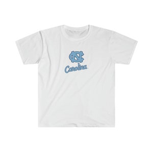 University of North Carolina T-Shirt, UNC Shirt, UNC, UNC basketball, Unisex Softstyle T-Shirt image 1