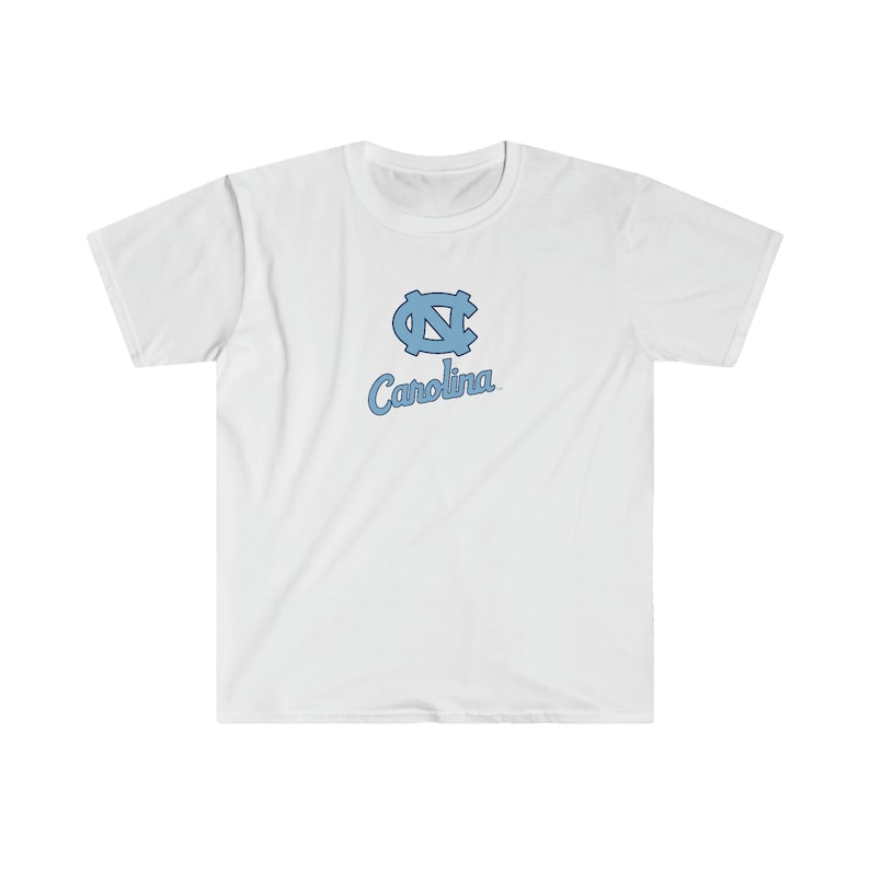 University of North Carolina T-Shirt, UNC Shirt, UNC, UNC basketball, Unisex Softstyle T-Shirt image 1