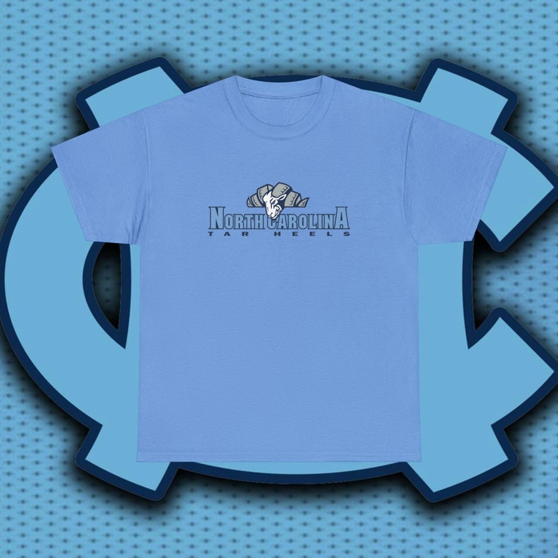 University of North Carolina T-Shirt, UNC Shirt, Tar Heels T-Shirt, UNC, UNC basketball, unc Shirt for man and women,Unisex Heavy Cotton Tee image 7