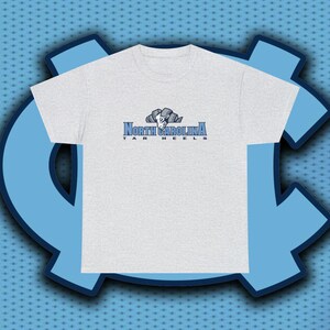 University of North Carolina T-Shirt, UNC Shirt, Tar Heels T-Shirt, UNC, UNC basketball, unc Shirt for man and women,Unisex Heavy Cotton Tee image 6