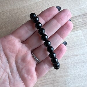 8mm Obsidian Gemstone Bracelet