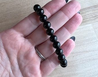 8mm Obsidian Gemstone Bracelet