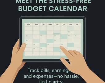 Spreadsheet Calendar for Managing Earnings and Expenses