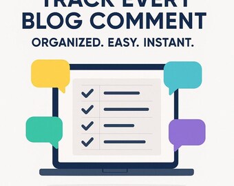 Blog Comment Tracker Spreadsheet Template
