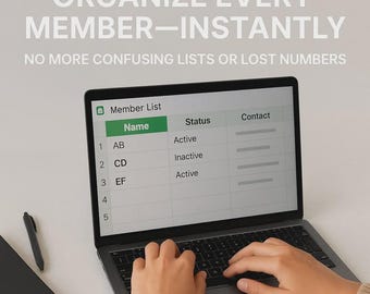 Member Profile Tracker | Google Sheets Template for Clubs, Teams & Groups