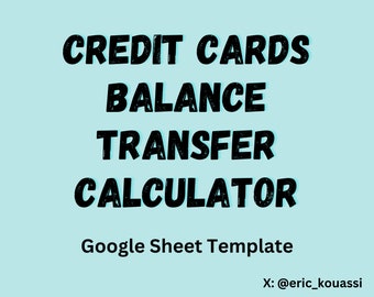 Credit Cards Balance Transfer Calculator