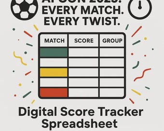 Morocco 2025 Africa Cup Scores Tracker Spreadsheet