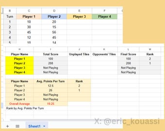 Scrabble Scorekeeper: Easy Digital Scoring for Classic Board Game - Version 1