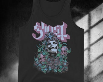 Ghost | Deathmetal clothing | Gothic clothes | Dark Cottagecore | Pastel Goth | Edgy clothing | Punk | Alt Clothing | Tank Top