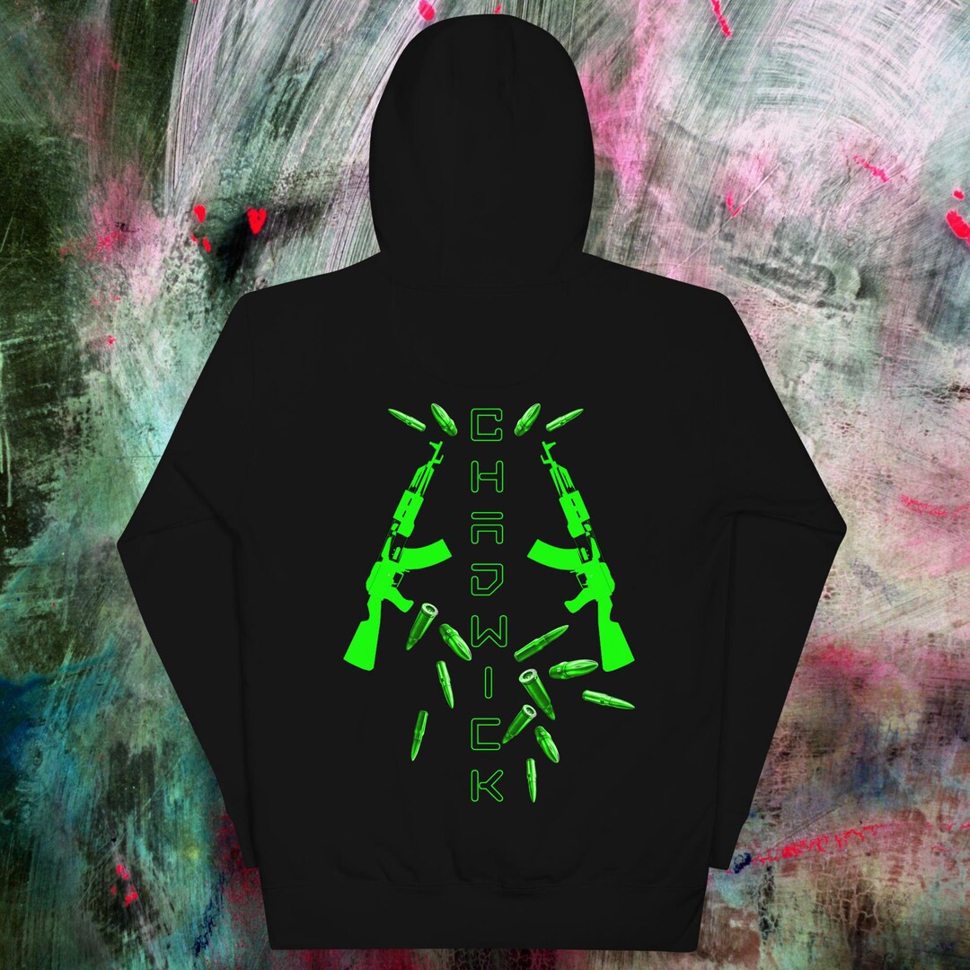 CHADWICK AK Bullets Falling Hoodie Etsy
