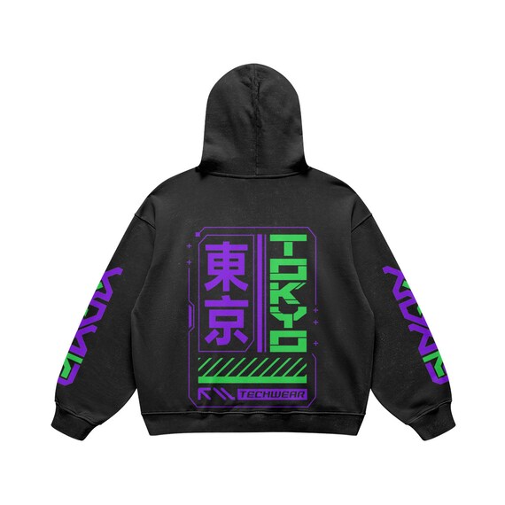 LOW LIFE Tokyo Techwear Super Heavyweight Oversized Retro Hoodie Damascus Aesthetic Futurism Streetwear Etsy UK