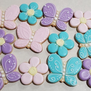 Flowers and Butterflies Cookies