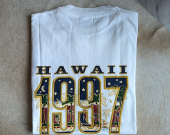 90s Hawaii Double Sided Graphic Tee | Hanes Men's L