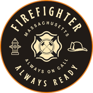 Feuerwehrmann Massachusetts Immer auf Ruf Immer Bereit