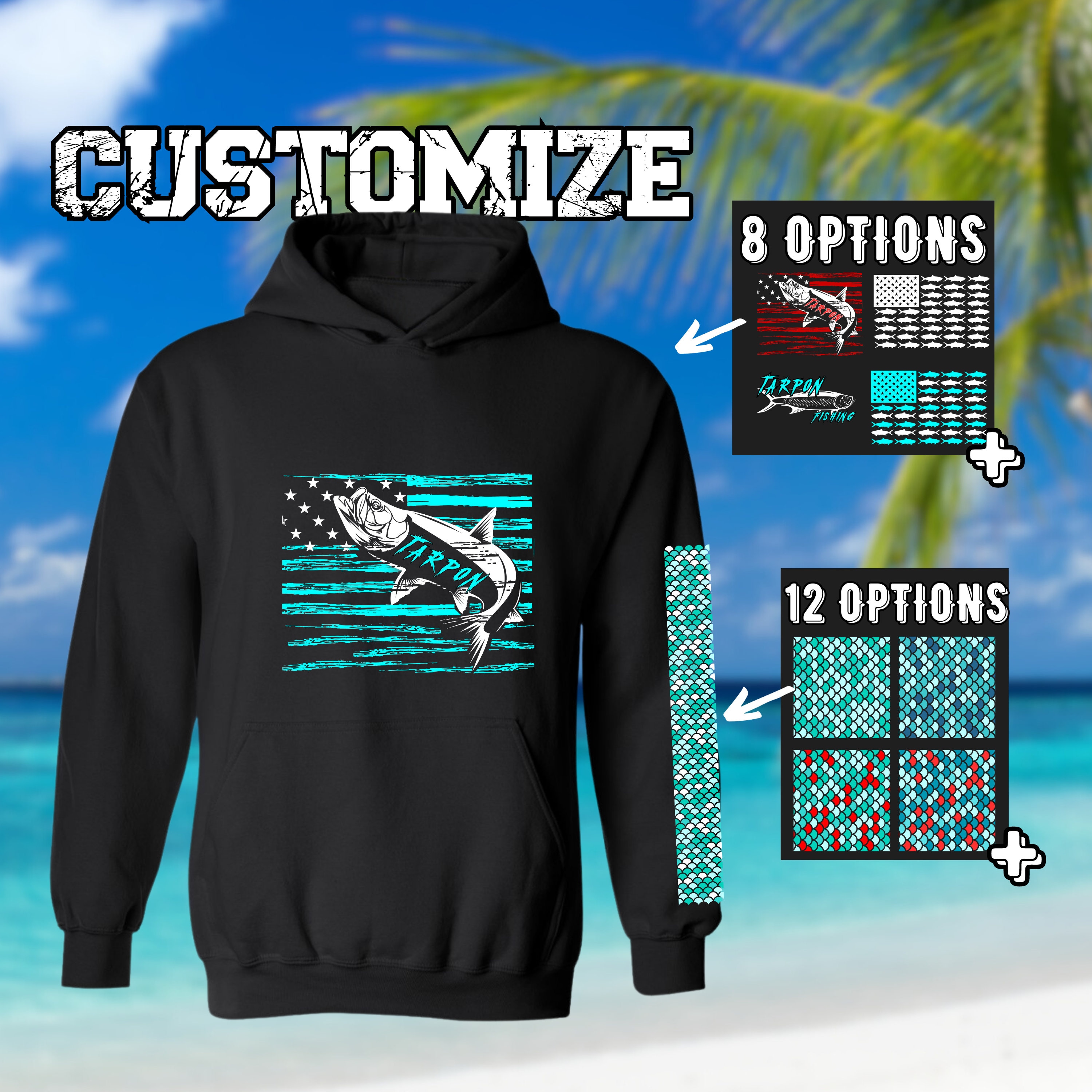 Custom fishing hoodies 2025