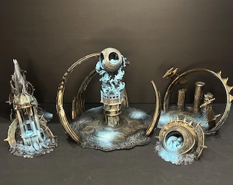 Printed Malediction Terrain Sets- All 5 Pieces per Faction - All 4 factions available