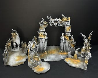 Printed Malediction Terrain Sets- All 5 Pieces per Faction - All 4 factions available