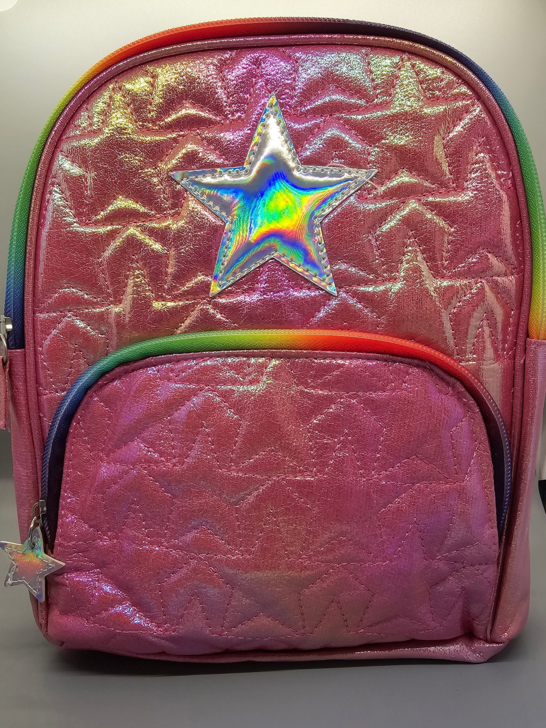 Star Spring Backpack Pink Star Backpack - Etsy