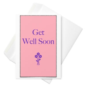 Get Well Soon, Or Don't Whatever I Don't Care ill wünscht lustige beleidigende Grußkarte