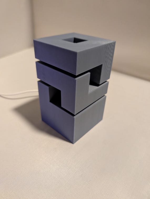 Impossible Cube Accent Light, Geometric USB Powered Nightlight, shown in an additional close-up listing view with visible shape and details.