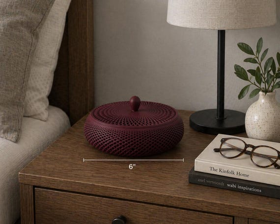 Modern Lattice Catchall Bowl with Optional Lid, shown in another listing view highlighting visible design details.