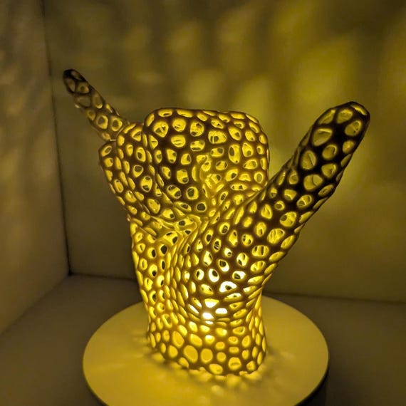 ASL I Love You & Shaka Sign Accent Lamp: Custom Color Ambiance Light, shown in listing image 7 with additional visible details or options.