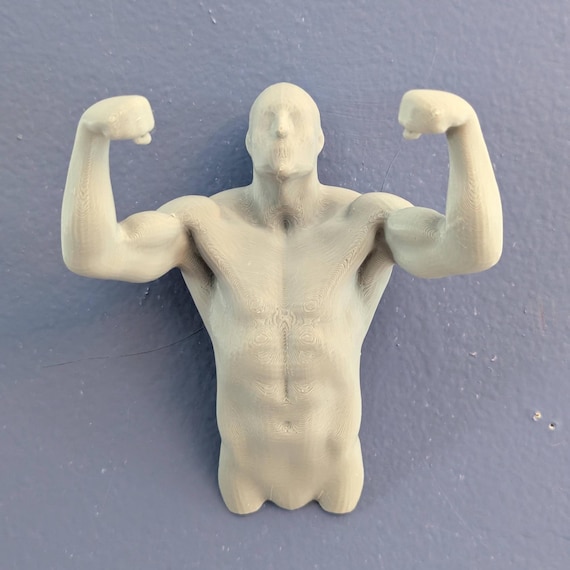 Muscular Man Wall Art: Bicep Sculpture - Home Gym Decor, shown in listing image 4 with additional visible details or options.