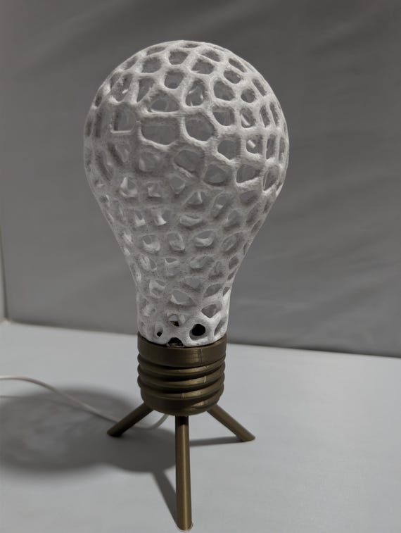Modern Bulb Lamp, Dimmable USB Accent Table Light, shown in another listing view highlighting visible design details.