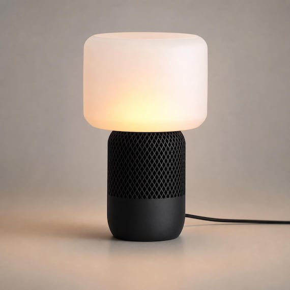 MeshGlow Ambient Table Lamp, Diamond Lattice Bedside Light, Modern USB Desk Lamp, Smooth or Textured Shade, 5 Colorways