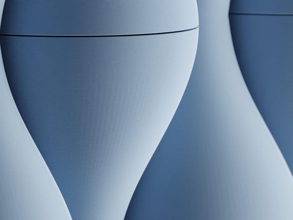 Macro close-up of the blue HaloWeave relief surface and rounded dimensional profile