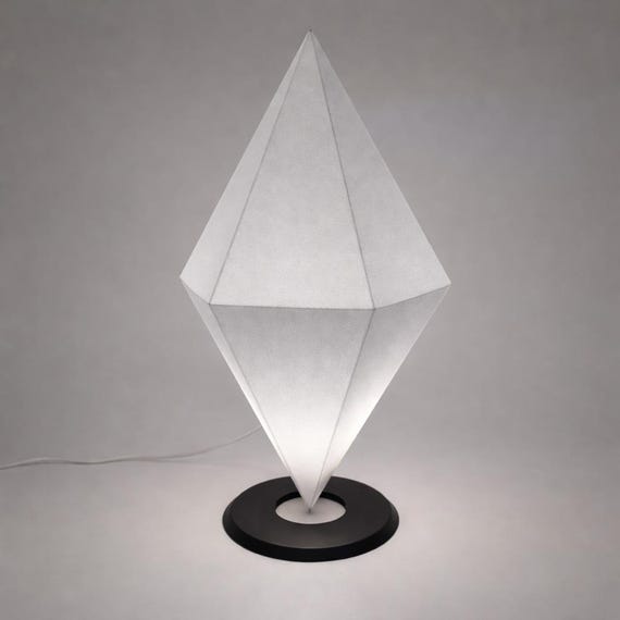 The Floating Diamond: An Ethereal Modern Prism Lamp, Multiple Colors, shown in an additional close-up listing view with visible shape and details.