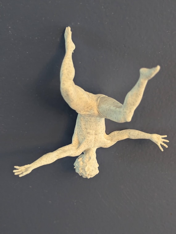 Floating Figure Wall Sculpture: Modern Art Deco Statue, shown in an additional close-up listing view with visible shape and details.