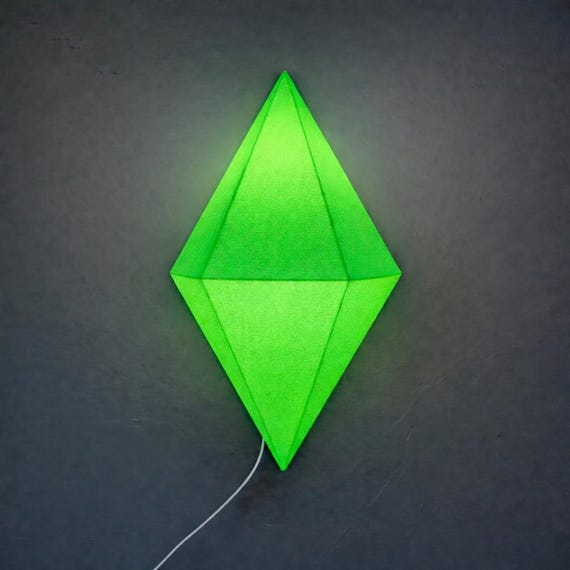 The Flying Diamond, Modern Floating Accent Lamp, Artistic Diamond Sconce, Many Colors (USB Powered), shown in listing image 4 with additional visible details or options.