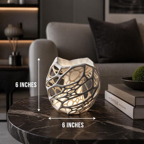 Cellular Twist Lamp – Sculptural Table Accent Light, shown in an additional close-up listing view with visible shape and details.