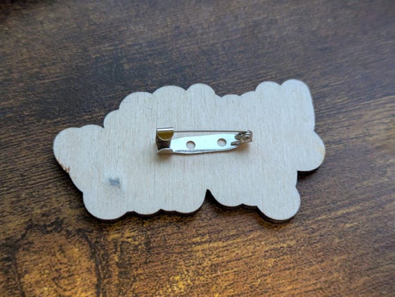 You've Got This Pin, Inspirational Magnet, Encouragement Gift, Motivational Wood Badge, Positive Quote, shown in another listing view highlighting visible design details.