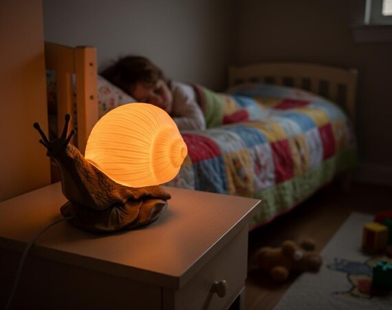 Snail Lamp Night Light, USB Table Lamp, Cottagecore Accent piece, shown in listing image 4 with additional visible details or options.