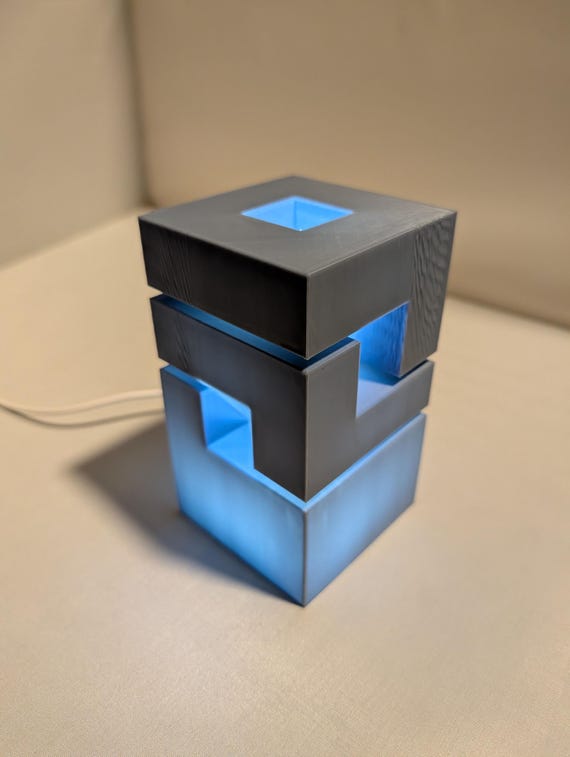Impossible Cube Accent Light, Geometric USB Powered Nightlight, shown in listing image 5 with additional visible details or options.