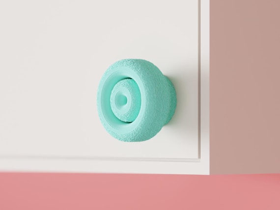 Orbitnest Ring Cabinet Knob, Matte Drawer Pull, Modern Furniture Hardware