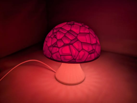 Mushroom Accent Light (multiple color options), USB Powered Voronoi Nightlight, shown in listing image 4 with additional visible details or options.