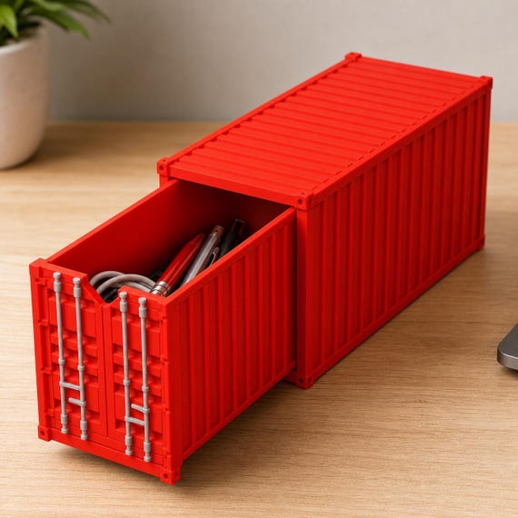 HarborGrid Industrial Storage Drawer, Shipping Container Desk Organizer, Office Supply Box, Tool Storage, 30 Colors