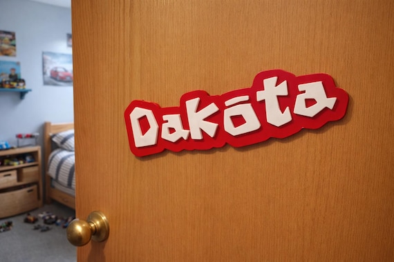 Custom Online Game Name Sign – Bold Layered Kids Room Wall Decor