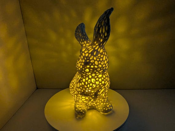 Voronoi Bunny Lamp - Multiple Sizes - Woodland Nursery Night Light, shown in listing image 7 with additional visible details or options.