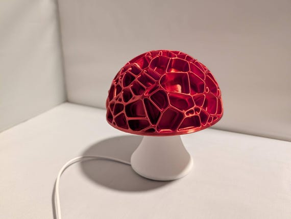 Mushroom Accent Light (multiple color options), USB Powered Voronoi Nightlight, shown in an additional close-up listing view with visible shape and details.