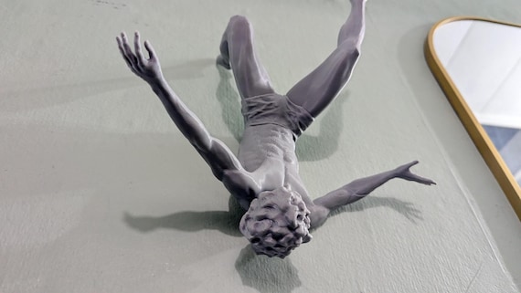 Floating Figure Wall Sculpture: Modern Art Deco Statue, shown in listing image 5 with additional visible details or options.