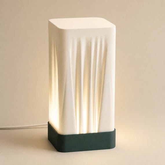 Woven Glow Ambient Lamp, Sculptural Bedside Light, Modern Desk Lamp, USB or Dim LED Tea Light, 6 Curated Matte Colorways